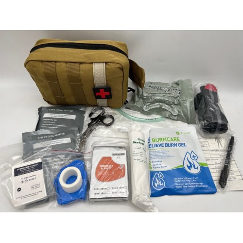 Номер 2. АРМЕЙСКАЯ АПТЕЧКА первой помощи ‼️УКОМПЛЕКТОВАННАЯ (с противоожоговым гелем BURNCARE в комплекте) / универсальная медицинская аптечка в Томске