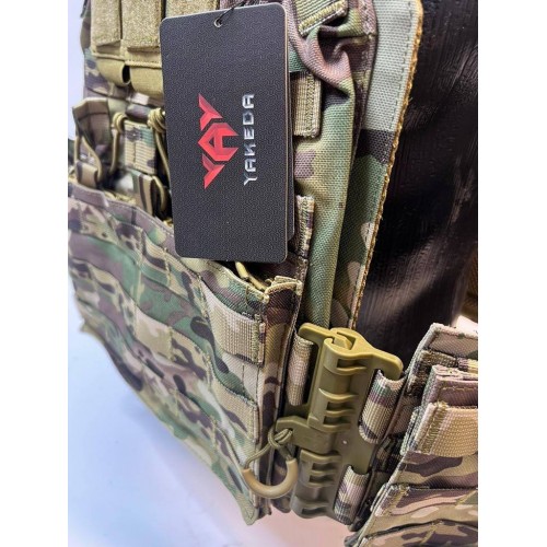 Жилет (плитник быстросъёмный YAKEDA original /разгрузка)2 с подсумками на спине в Томске