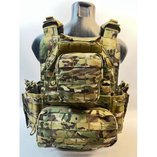 Жилет (плитник быстросъёмный YAKEDA original /разгрузка)2 с подсумками на спине в Томске