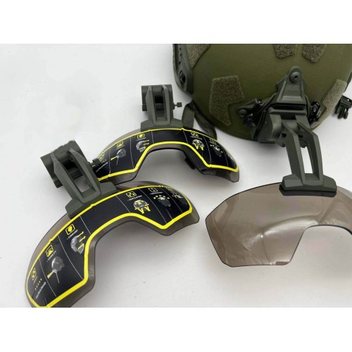 Откидные флип очки с кронштейном на шрауд для тактического шлема в Томске