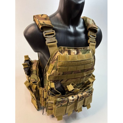 Жилет (плитник быстросъёмный/разгрузка) с возможностью установки боковых плит или боковых баллистических пакетов в Томске