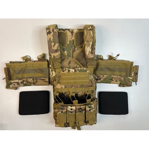 Жилет (плитник быстросъёмный/разгрузка) с возможностью установки боковых плит или боковых баллистических пакетов в Томске