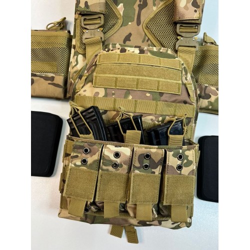 Жилет (плитник быстросъёмный/разгрузка) с возможностью установки боковых плит или боковых баллистических пакетов в Томске